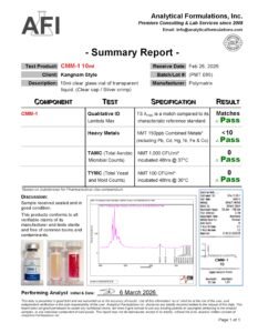 CMM-1 (Cellular Modulation Matrix) coa cmm 1, 03 06 26 v1